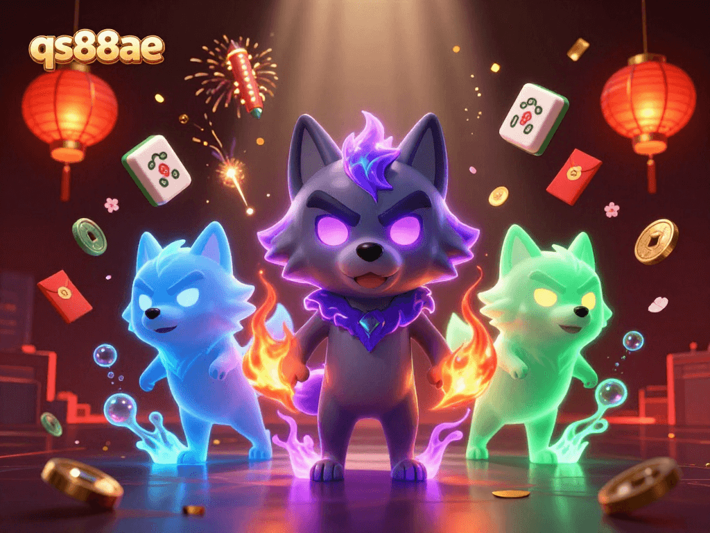 Experience thrilling gameplay with qs88ae featuring mystical wolves and vibrant casino elements.