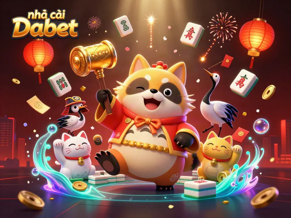 Experience thrilling gaming at nhà cái Dabet with vibrant characters and dynamic casino elements.