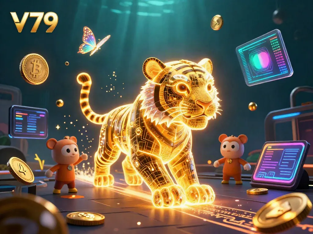 Experience thrilling gameplay with the V79 platform amidst a vibrant digital casino world.