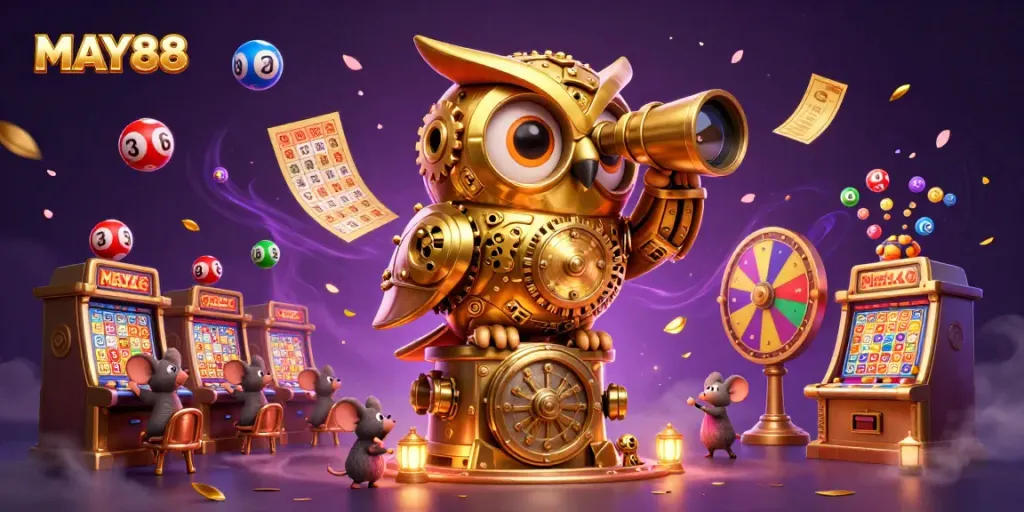 MAY88 offers thrilling gaming experiences with vibrant slots and dynamic lottery elements in a captivating digital casino.